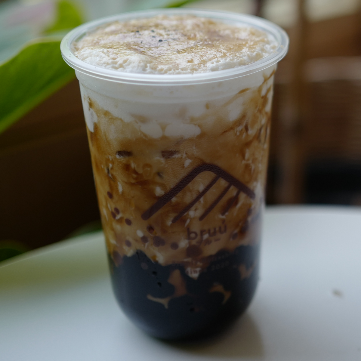 Milk tea Creme brulee with Brown Sugar Bubble Bruu Cafe